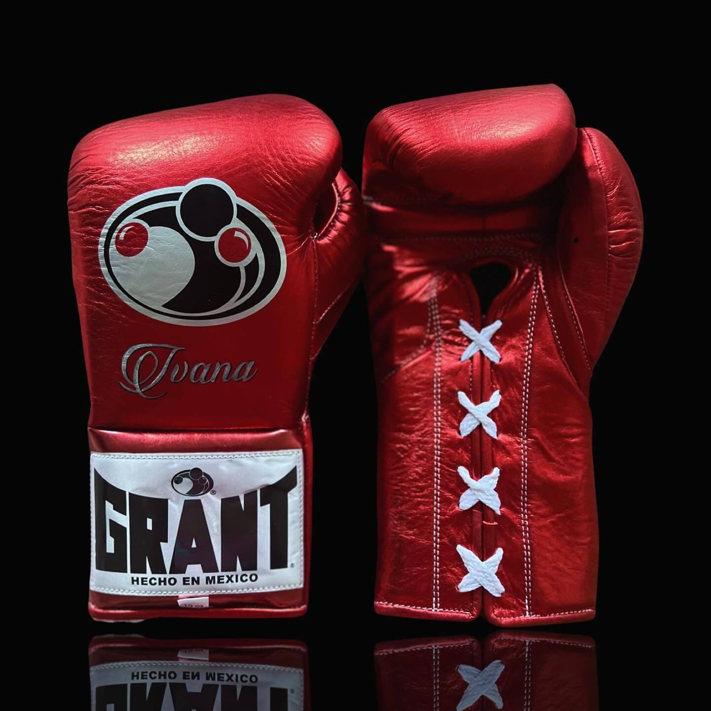 Grant Red Boxing Gloves Sparring Training Gloves